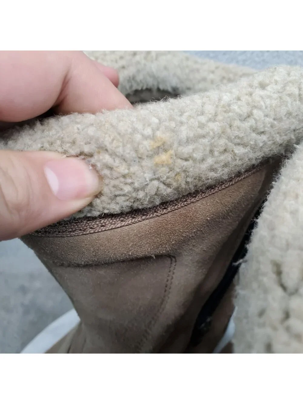 Sorel Shoes Womens Size 8.5 Waterfall Beige Suede Winter Boots *Read*